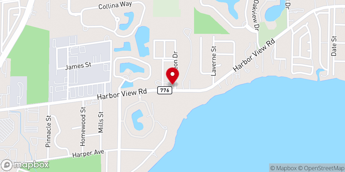 Map showing location of Trinity Anglican Church of Port Charlotte Incorporated