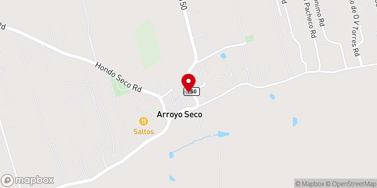 Map showing location of Holy Trinity Catholic Church, Arroyo Seco