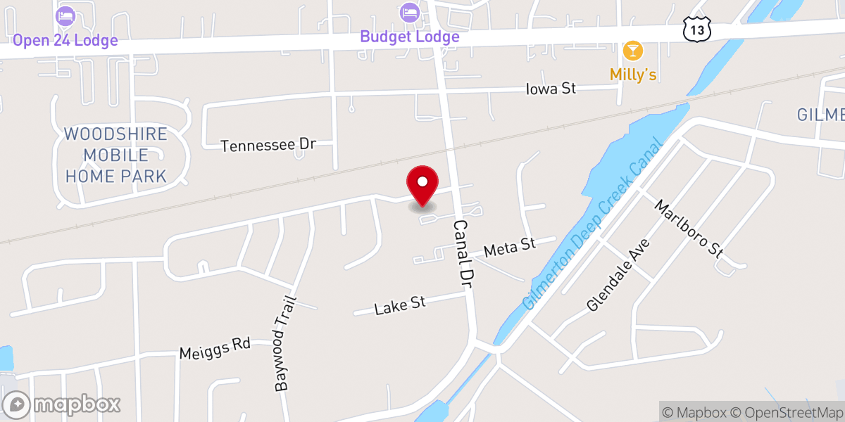 Map showing location of Fullness Church