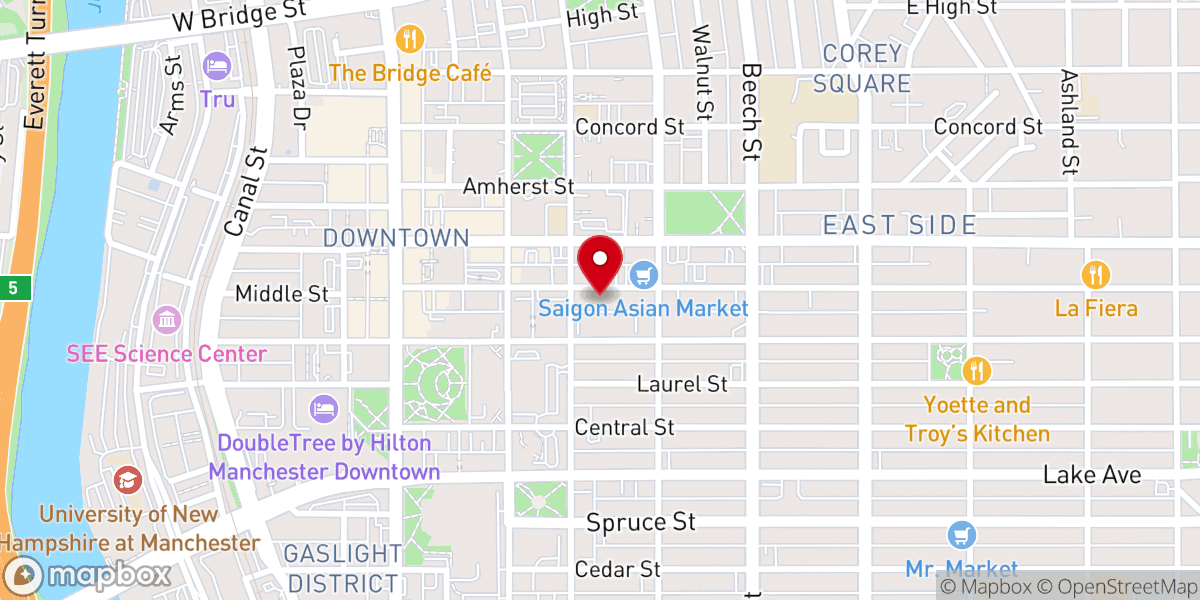 Map showing location of Get Back up Ministries Inc