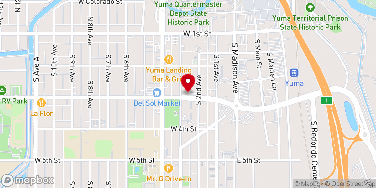 Map showing location of First United Methodist Church