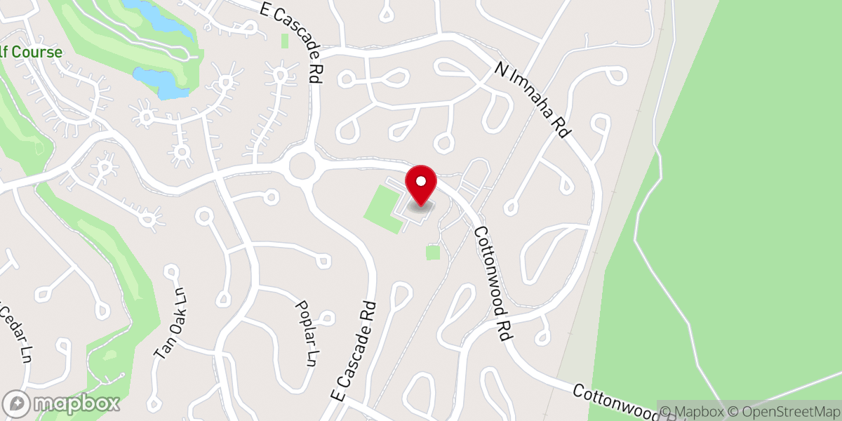 Map showing location of Holy Trinity Catholic Church