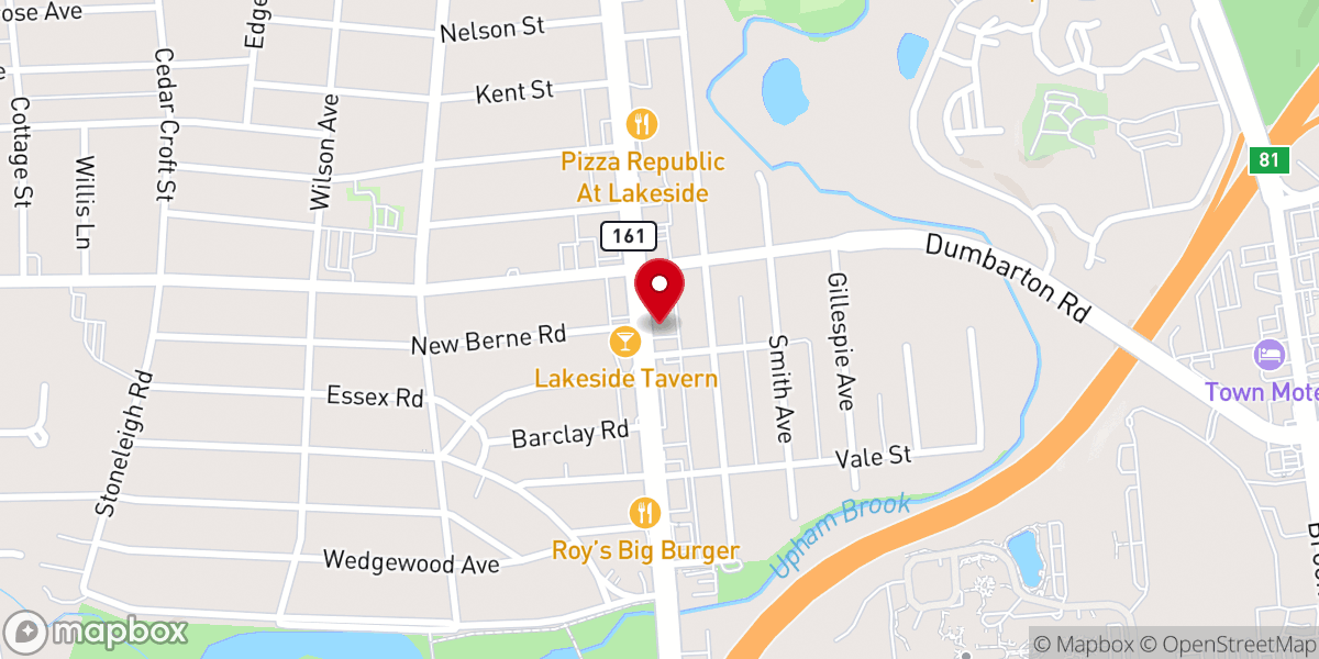 Map showing location of Down To Earth Ministries Worship Center