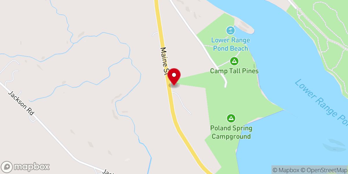 Map showing location of Poland Baptist Church