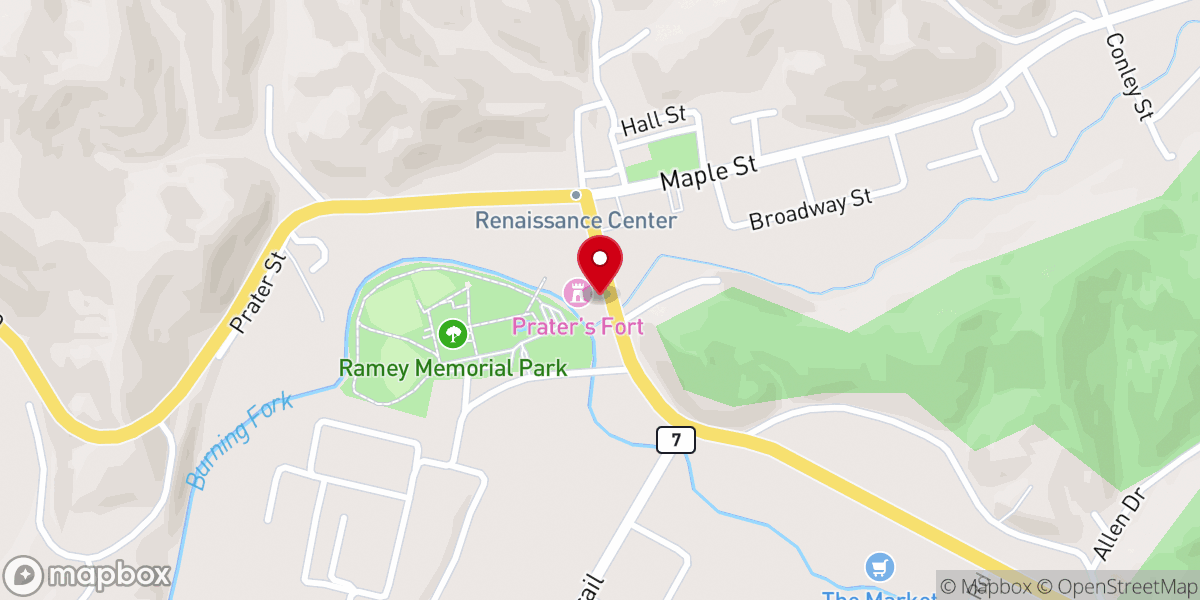 Map showing location of Magoffin County Historical Society