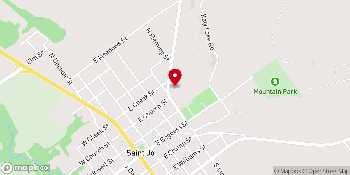 Map showing location of Saint Jo Landmark Missionary Baptist Church