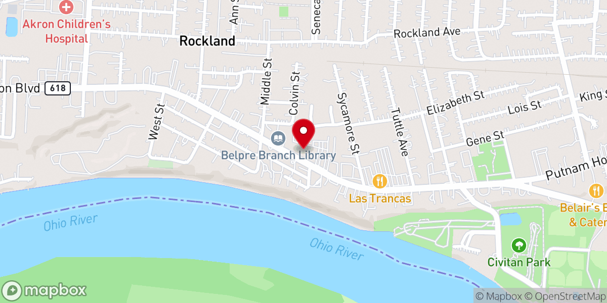 Map showing location of The Celebration Center