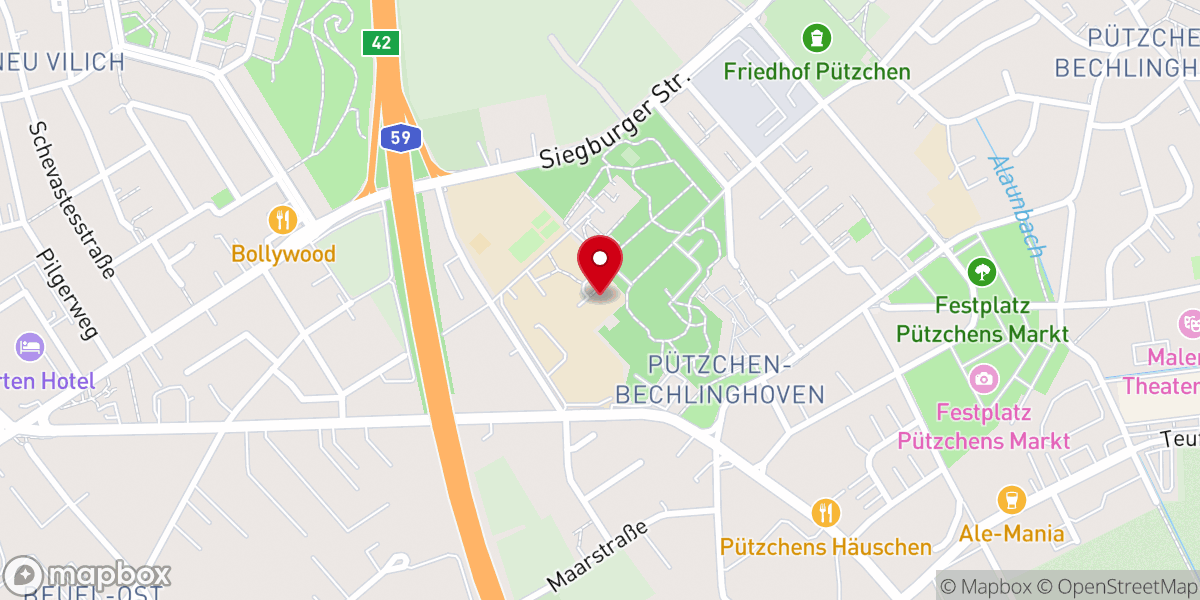 Map showing location of Ordensfrauen vom Heiligen Herzen Jesu