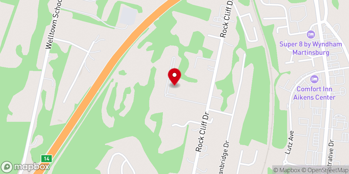 Map showing location of Airborne Church