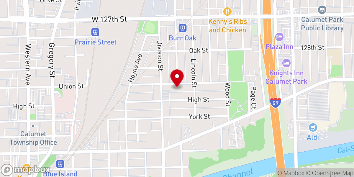 Map showing location of St. Donatus Catholic Church