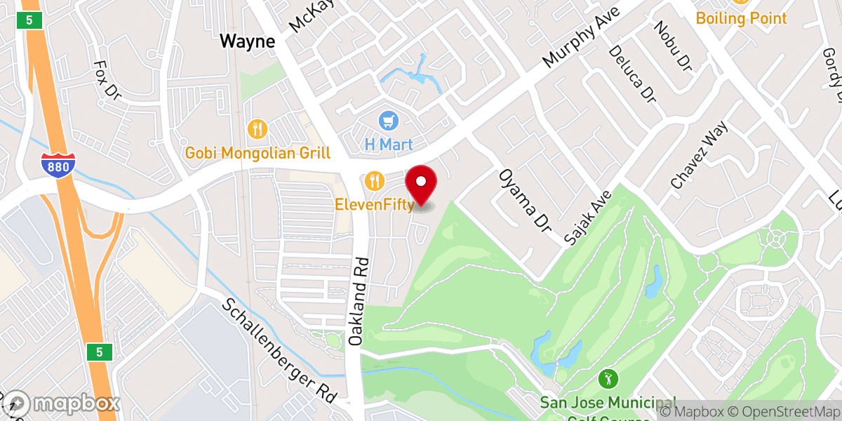Map showing location of Echo.Church - North San Jose