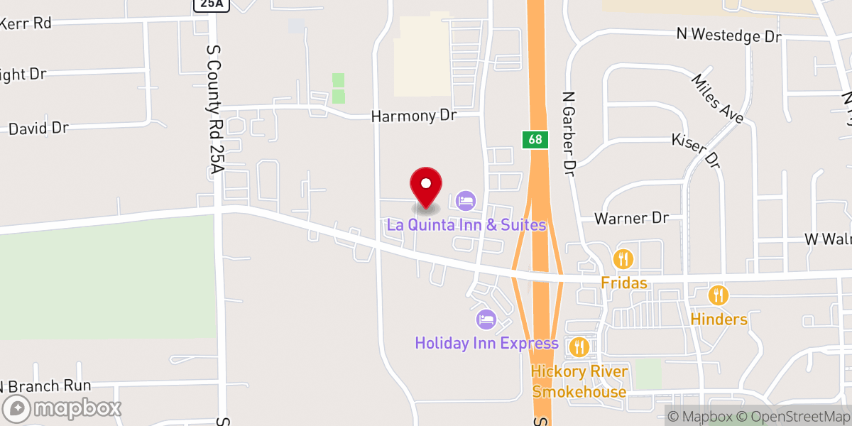 Map showing location of Tipp City Church of the Nazarene - Food Distribution Center