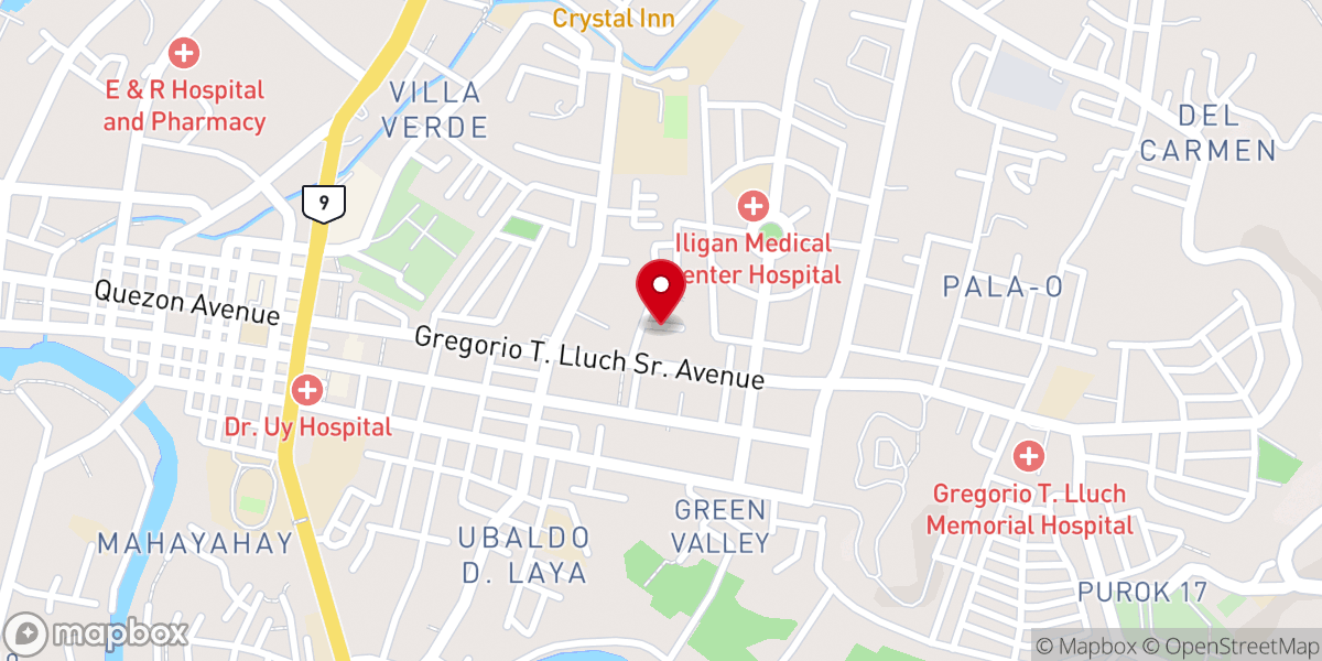Map showing location of Our Lady Of Penafrancia