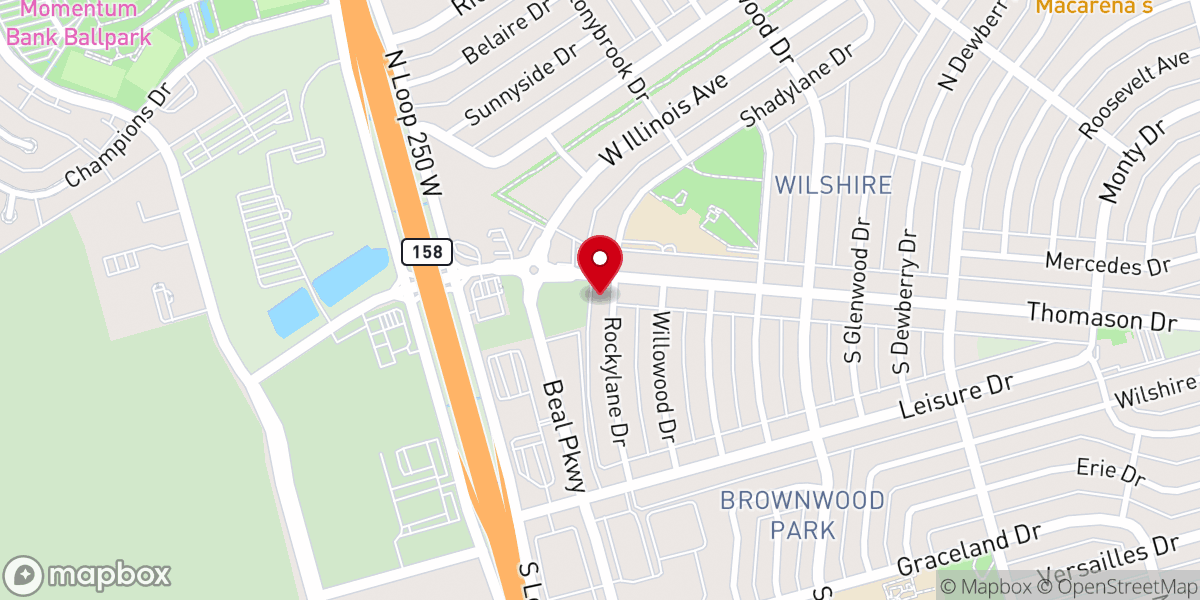 Map showing location of Cristo Rey De Reyes