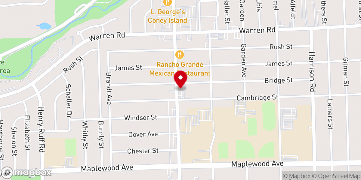 Map showing location of American Legion