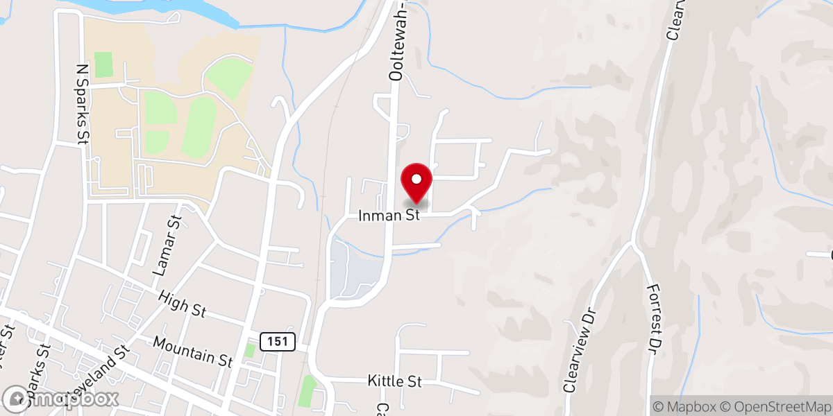 Map showing location of Christ's Chapel Share and Care Mission - Food Distribution Center
