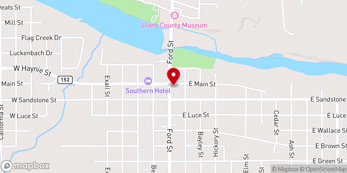 Map showing location of Fuel Coffee House