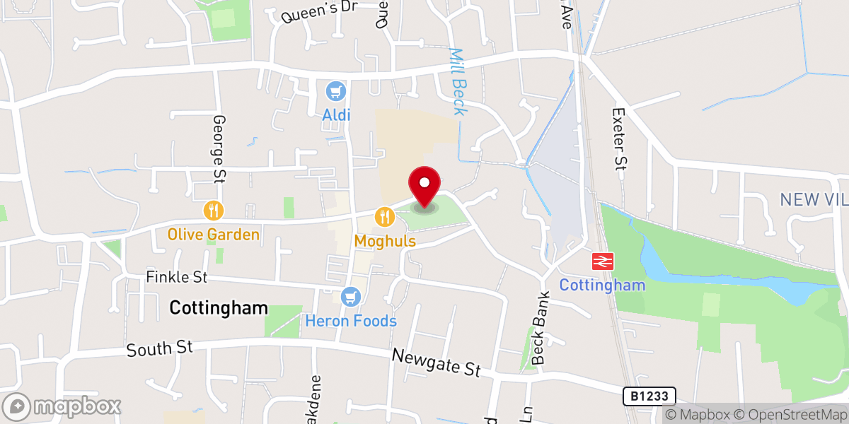 Map showing location of Church of St Mary the Virgin