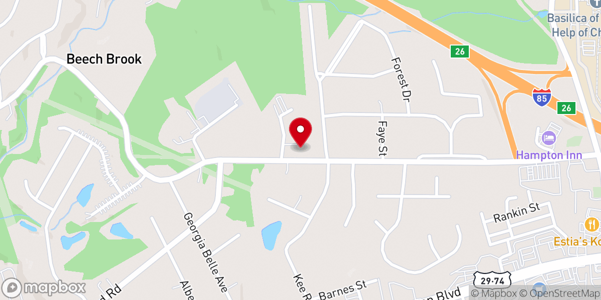 Map showing location of Connections Church