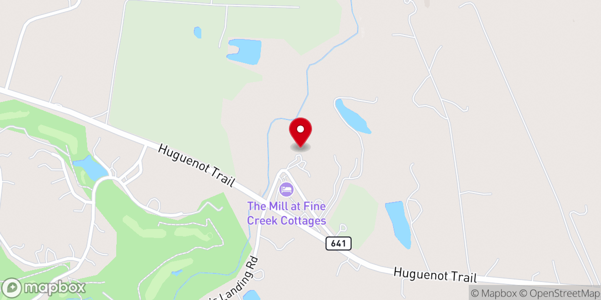 Map showing location of The Mill at Fine Creek
