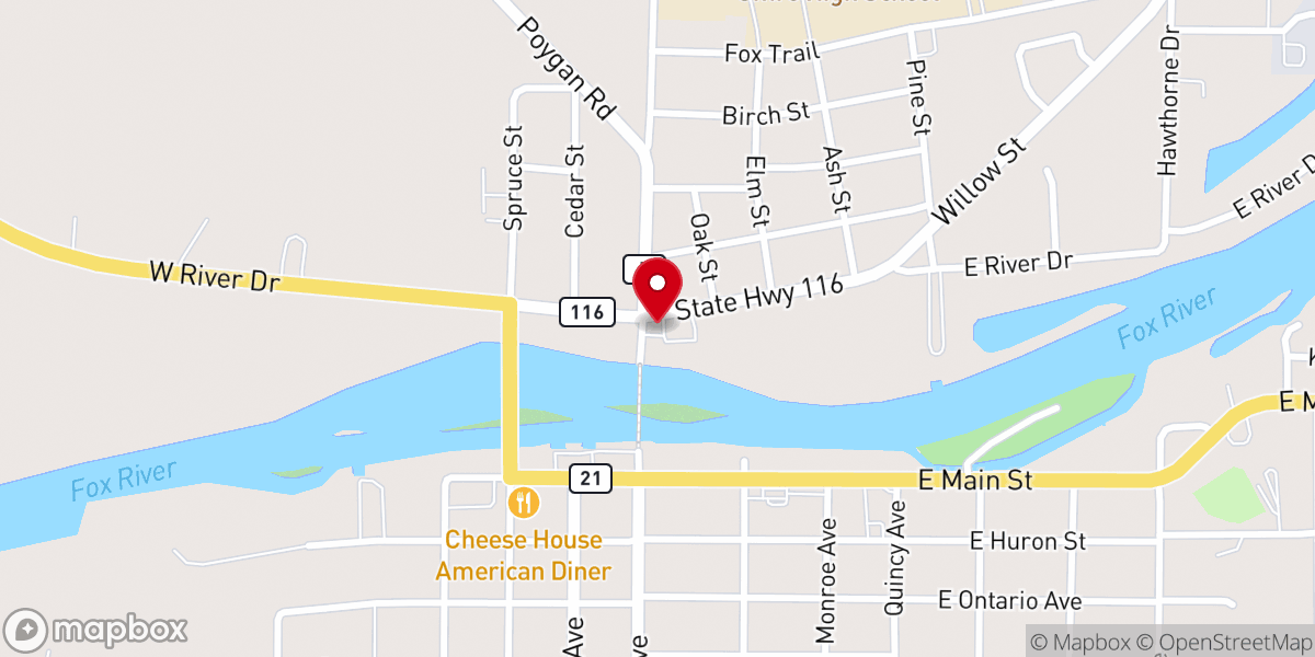Map showing location of Casa Esther