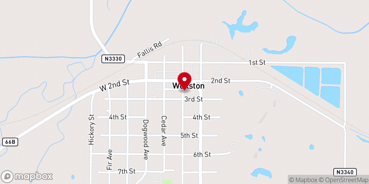 Map showing location of FBC Wellston