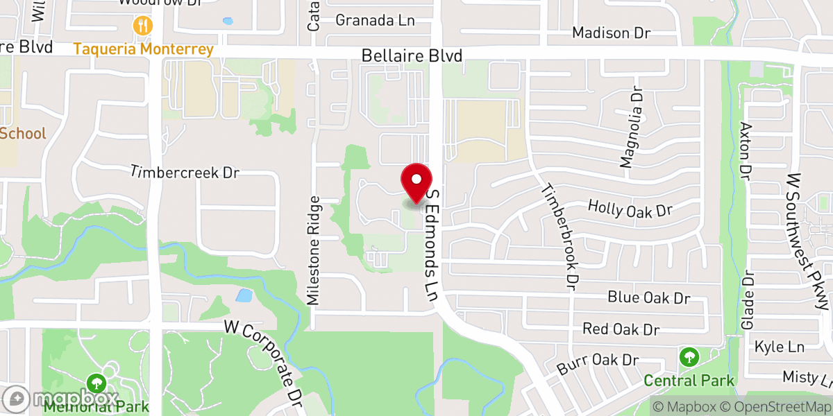 Map showing location of Edmonds Lane Bible Chapel