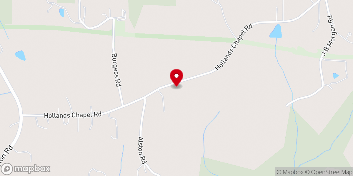 Map showing location of Ebenezer AME Zion Church