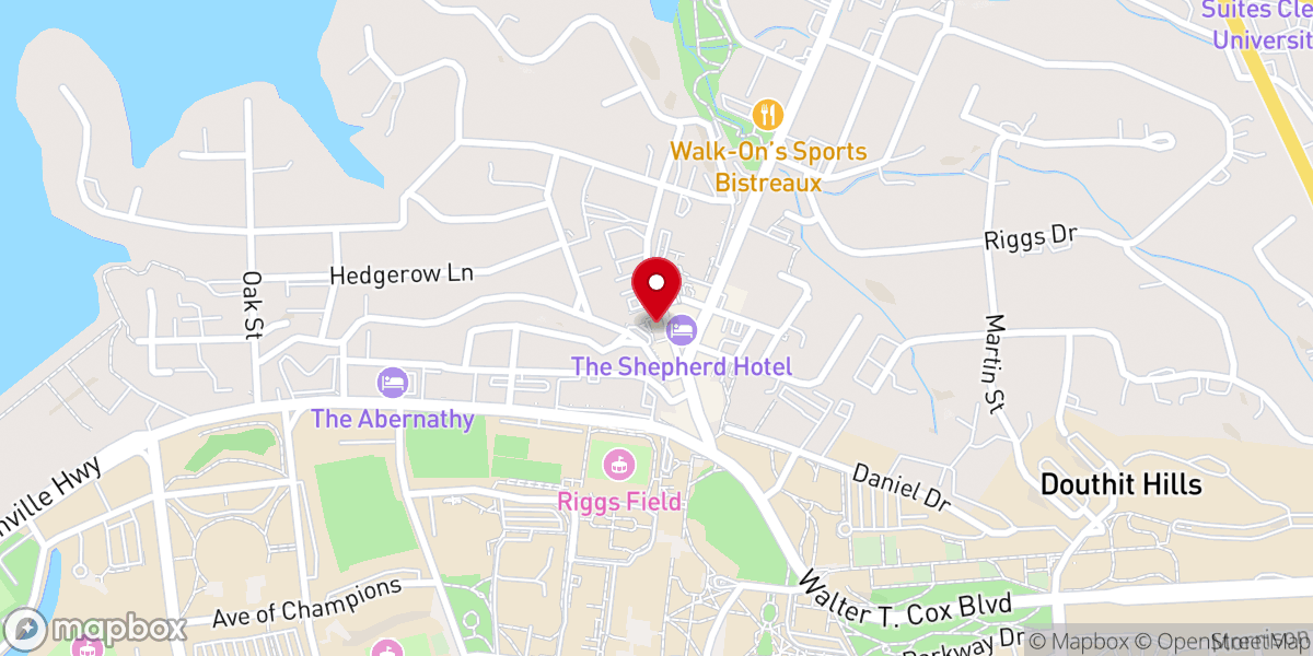 Map showing location of University Lutheran Church