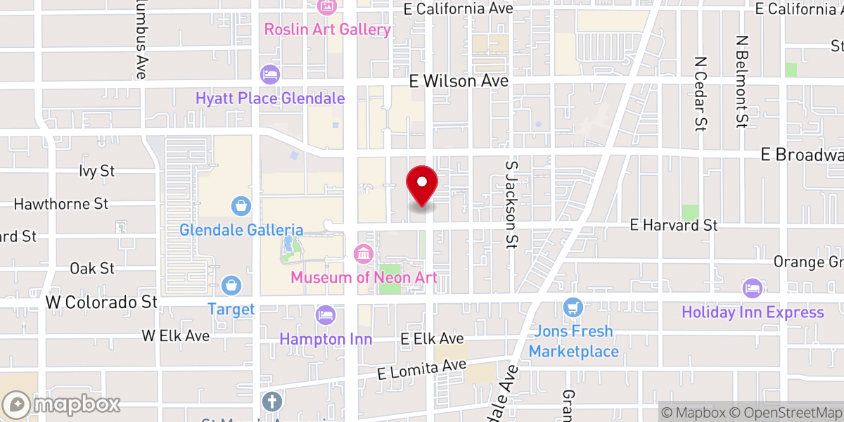Map showing location of Arabic Community Christian Church