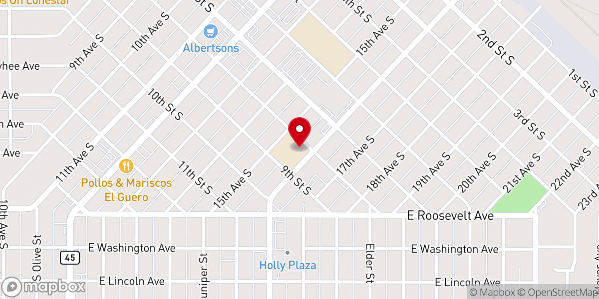 Map showing location of St. Paul's Catholic Church Parish Office