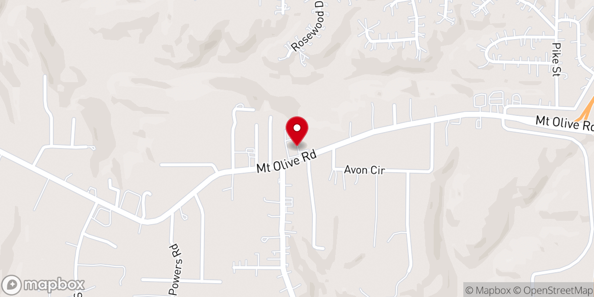 Map showing location of GracePoint at Mt Olive