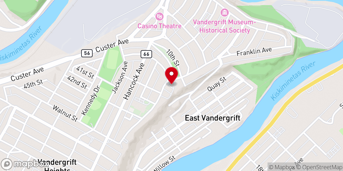 Map showing location of St. Gertrude