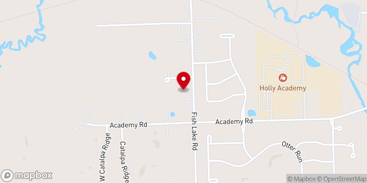 Map showing location of Holly Seventh-day Adventist Church