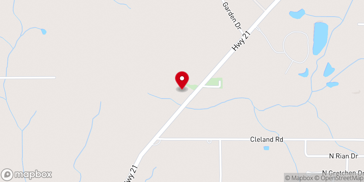 Map showing location of Waldheim Church