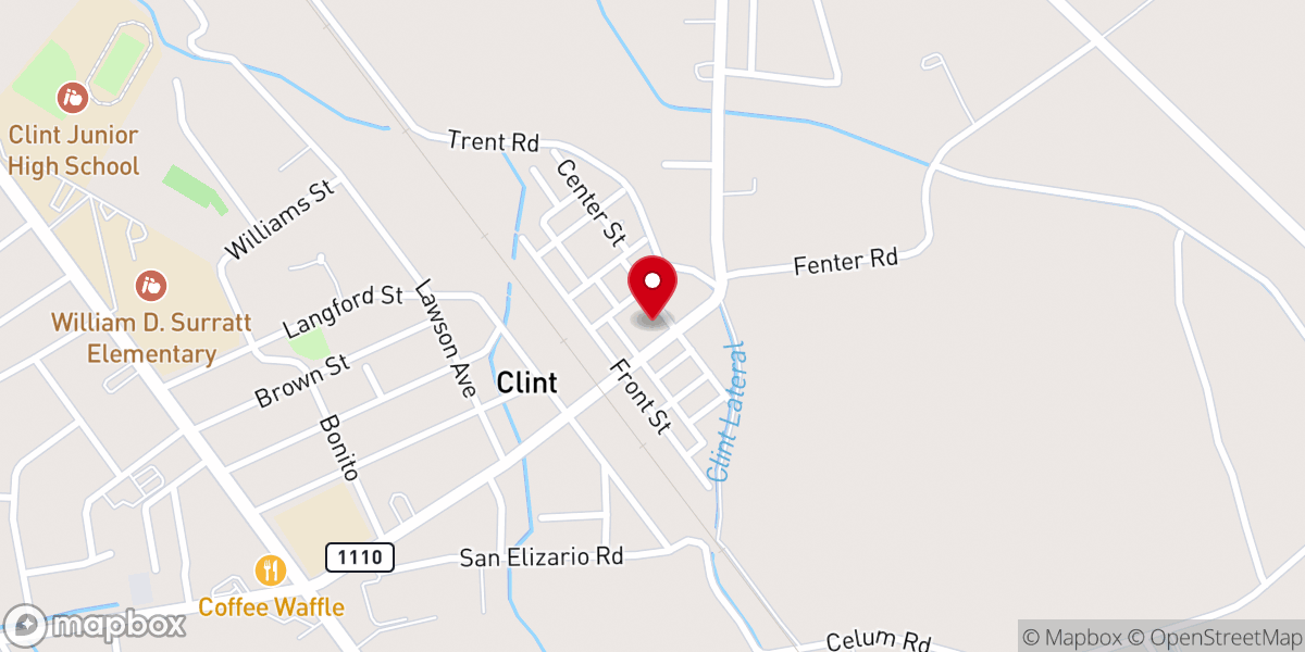 Map showing location of San Lorenzo Parish Hall