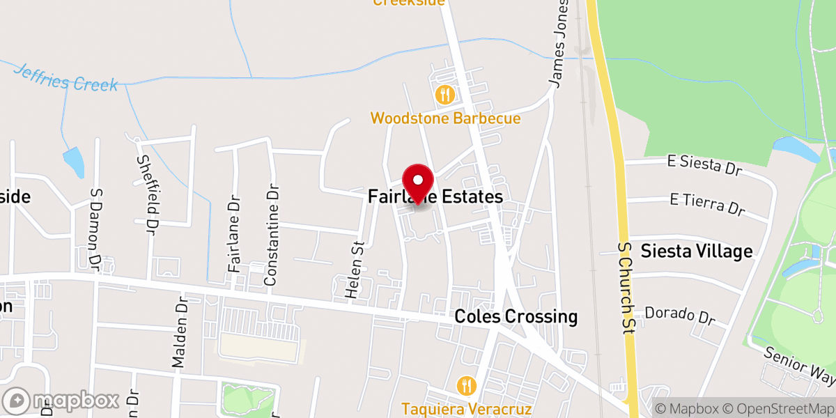 Map showing location of South Side Church