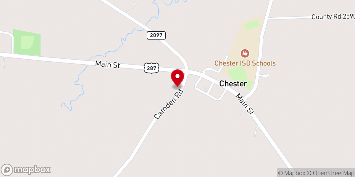 Map showing location of Cade Memorial United Methodist Church