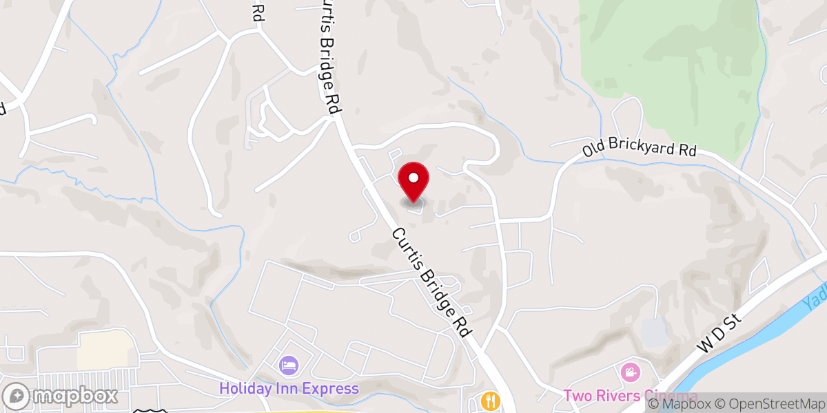 Map showing location of Appalachian District Office UMC