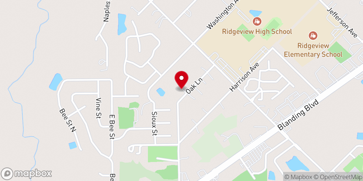 Map showing location of Central Baptist Church