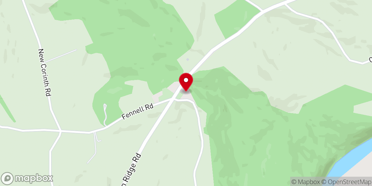 Map showing location of Indian Ridge Baptist Church