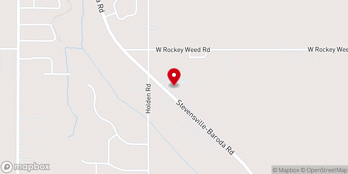 Map showing location of Stevensville Seventh-day Adventist Church