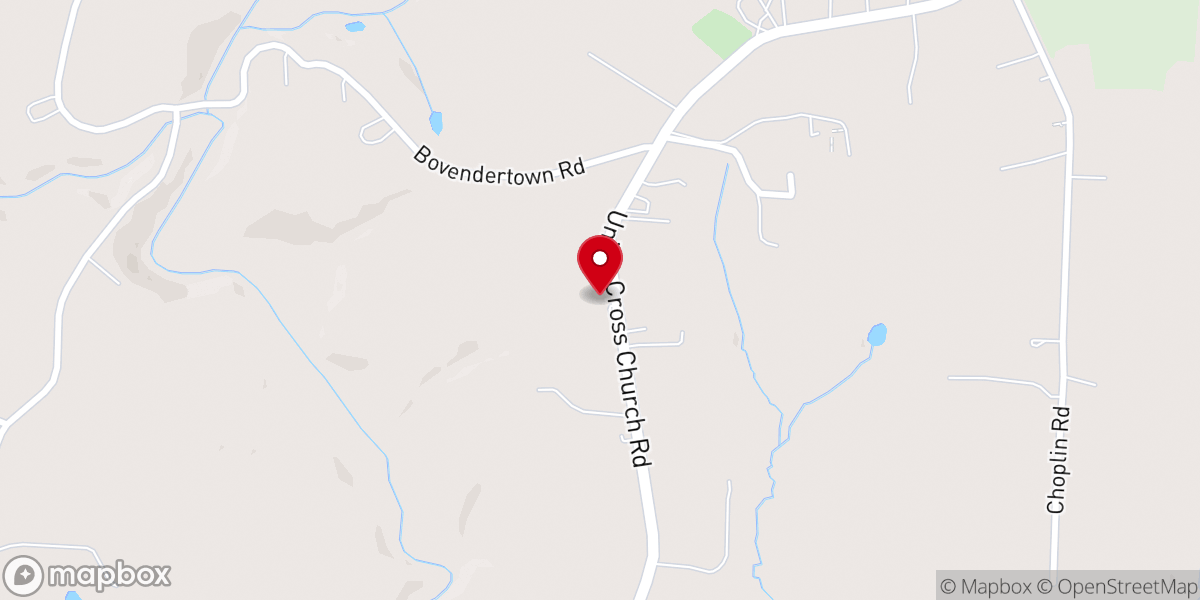 Map showing location of Union Cross Friends Meeting Parsonage