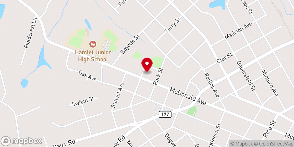 Map showing location of Fellowship Methodist Church