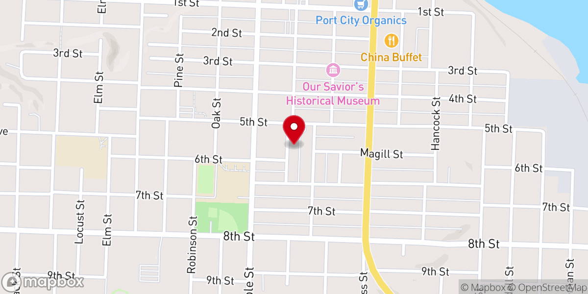 Map showing location of Guardian Angels Parish School