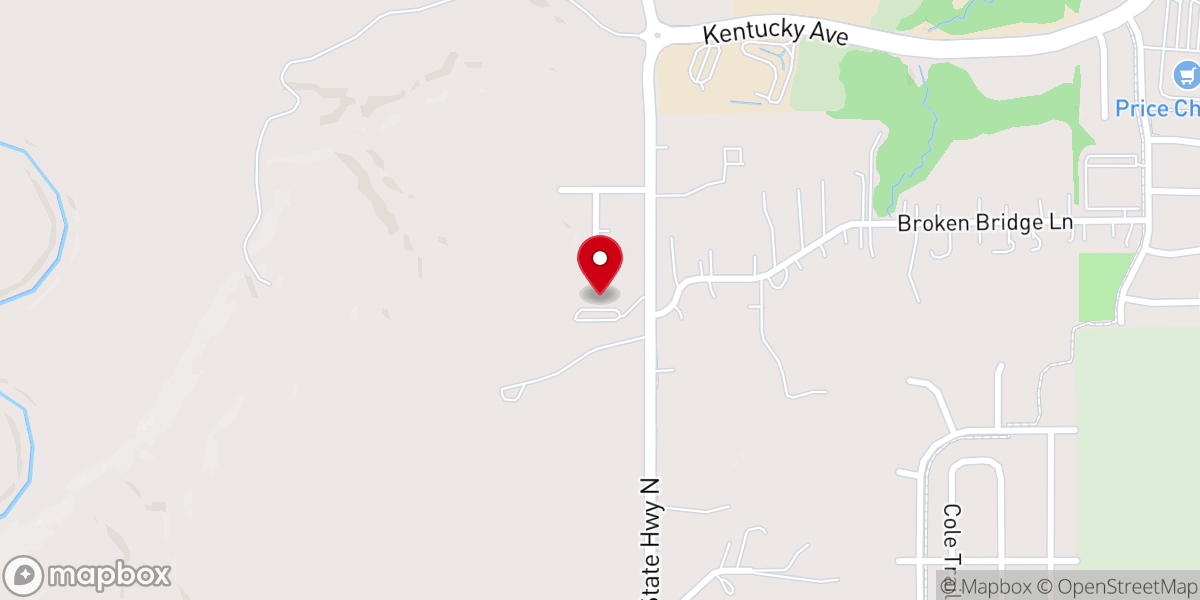 Map showing location of Platte City United Methodist