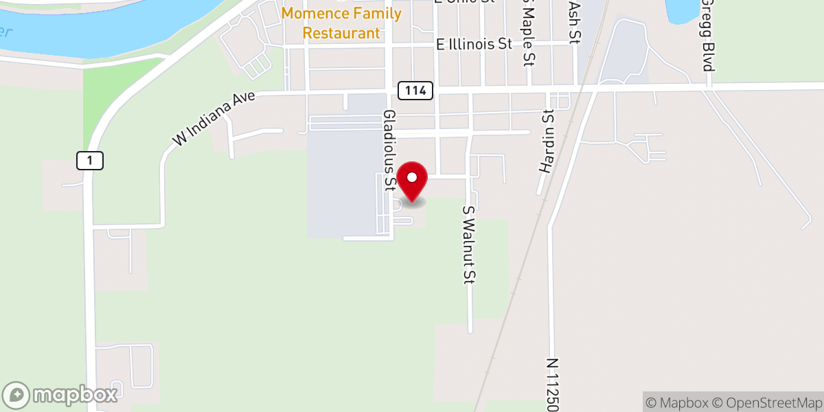 Map showing location of Calvary Community Church