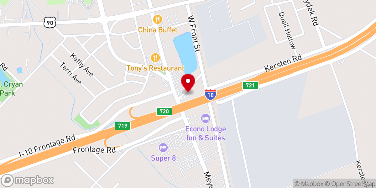 Map showing location of Dairy Queen