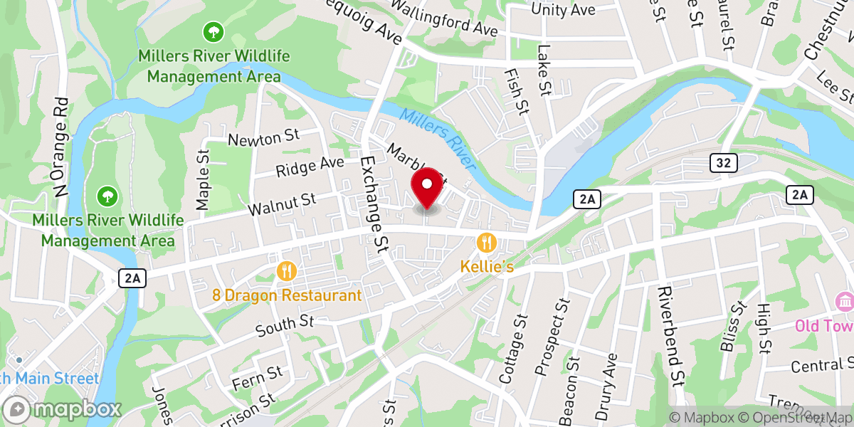 Map showing location of First Church-Unitarian