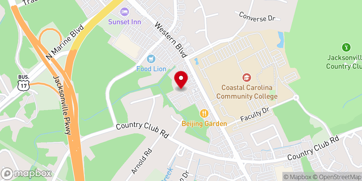 Map showing location of The Door Christian Fellowship Church